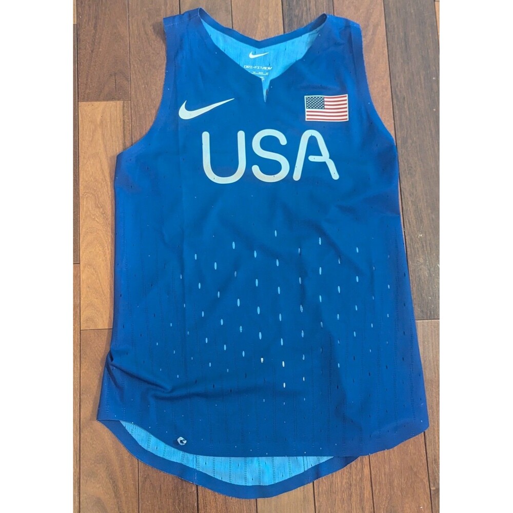 Nike Pro Elite 2025 Team USA Distance Singlet Blue DV4086-417 Mens XS (New)